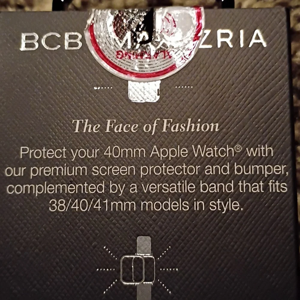 BCBGMaxAzria Silver Apple Watch Band 38mm 40mm 41mm Nwt Nib
